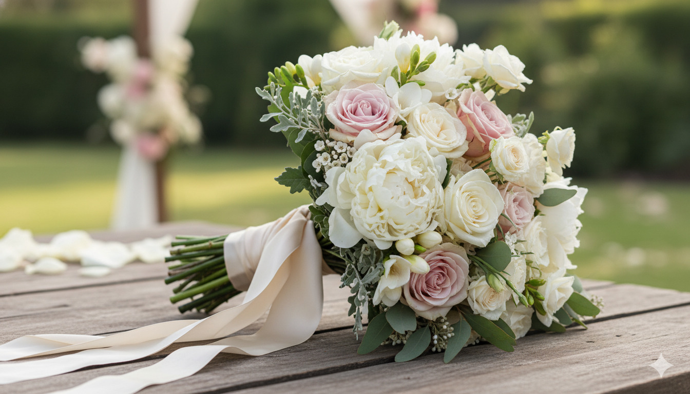 Bridal bouquet for wedding ceremonies